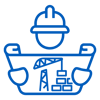 Architects & Construction Blue Icon