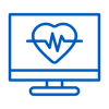 Blue Icon - Heart Beating Healthcare