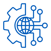 Icon representing simplified and seamless technology integration.