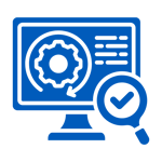 Continuous Monitoring Blue Icon