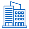 Corporate Industry Blue Icon