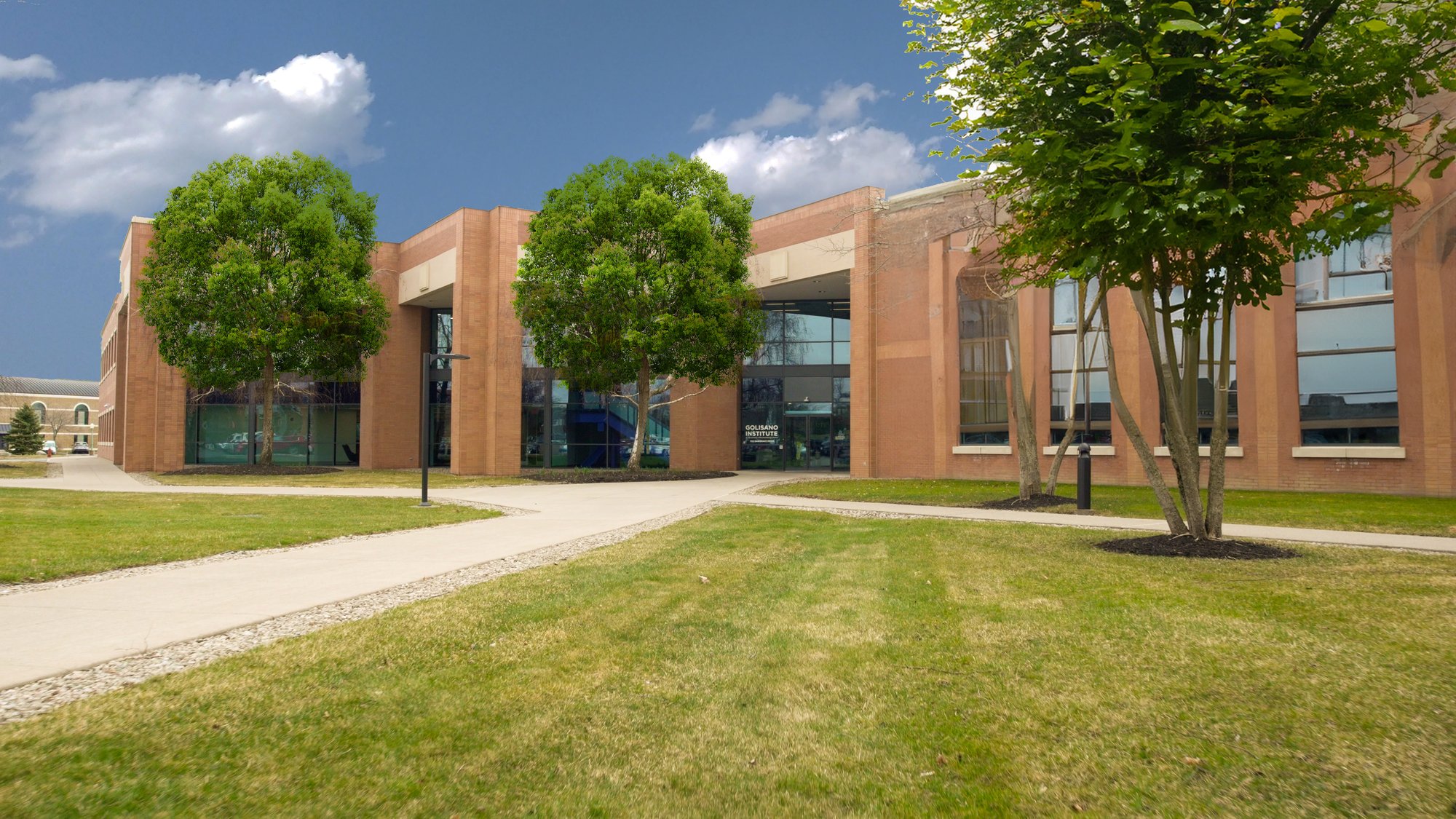 Exterior view of the Golisano Institute for Business & Entrepreneurship building.