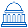 Government Industry Blue Icon