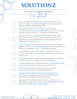 Grant Checklist