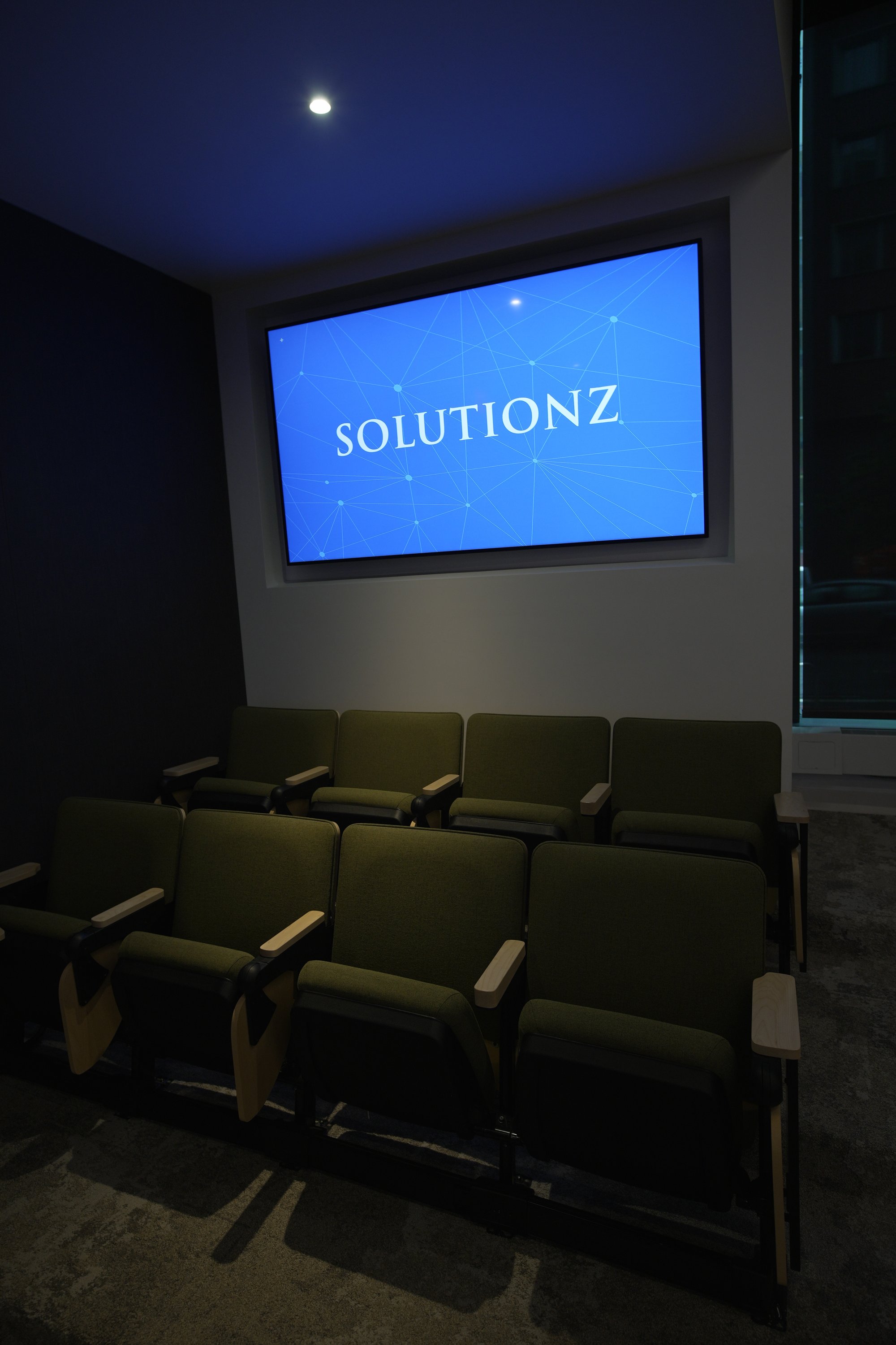 Northeast University Auditorium AV Technology Corner Display