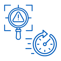 Proactive Threat Response Icon - Blue
