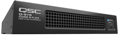 Q-SYS Core 8 Flex, Core Nano, NV-32-H Transparent