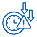 Reduce Downtime and Service Costs - Healthcare Blue Icon