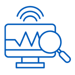 Remote Diagnostics Blue Icon