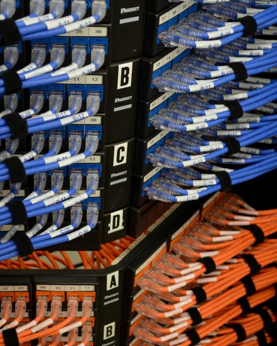 PCV network fiber copper cabling EMI UTP