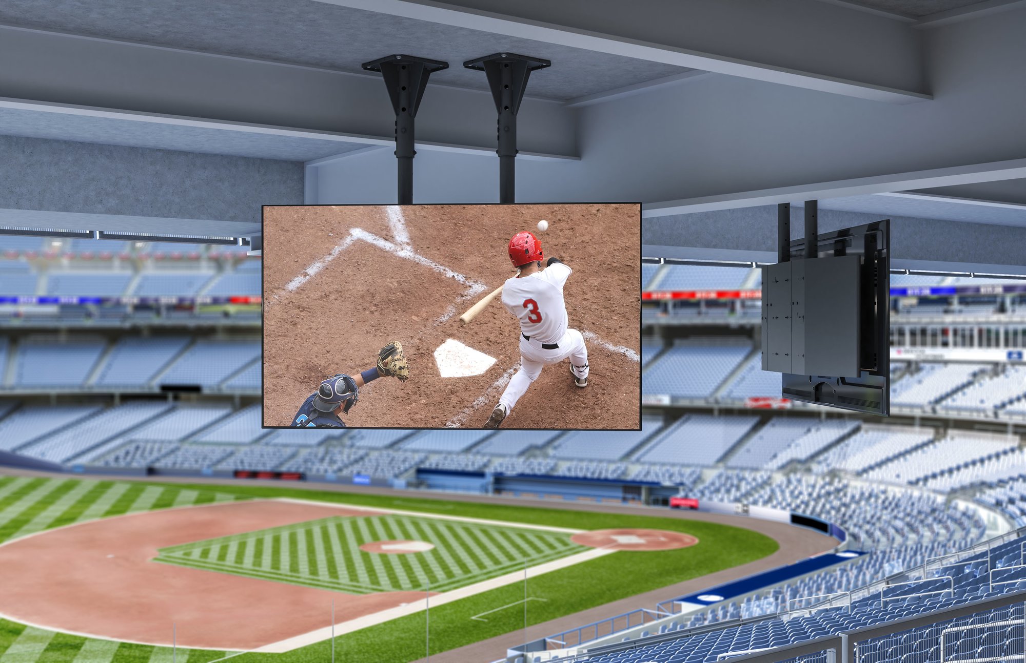 Stadium-Venues-Outdoor Pedistal Display-Ceiling