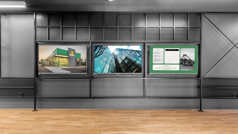 hallway interactive flat panel viewsonic wayfinding