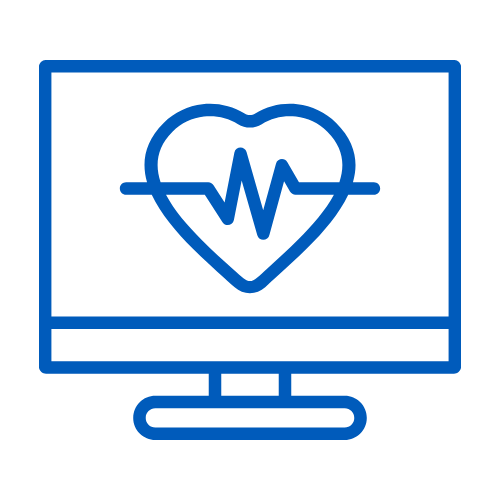 Blue Icon - Heart Beating Healthcare